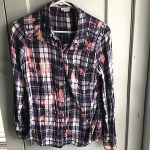 Distressed flannel